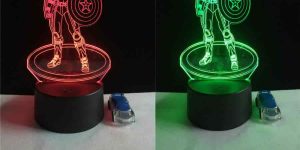 3D LED lámpa